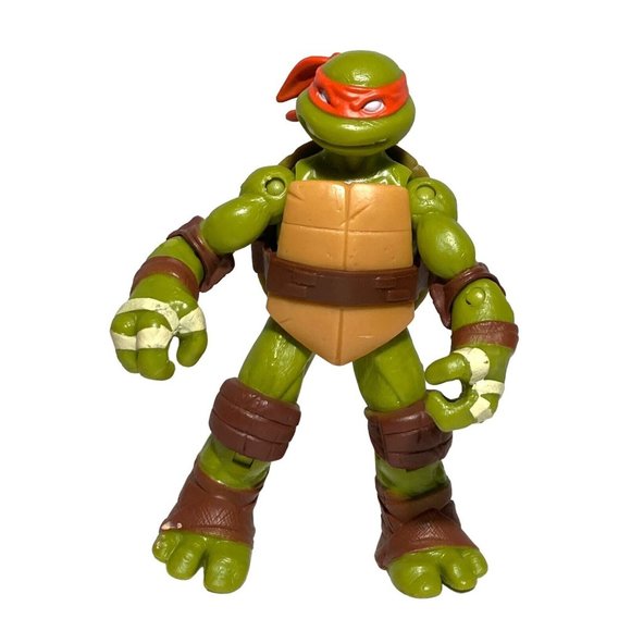 TMNT Teenage Mutant Ninja Turtles Lot 5 Action Figures Disc Michelangelo Raphael - Picture 6 of 15